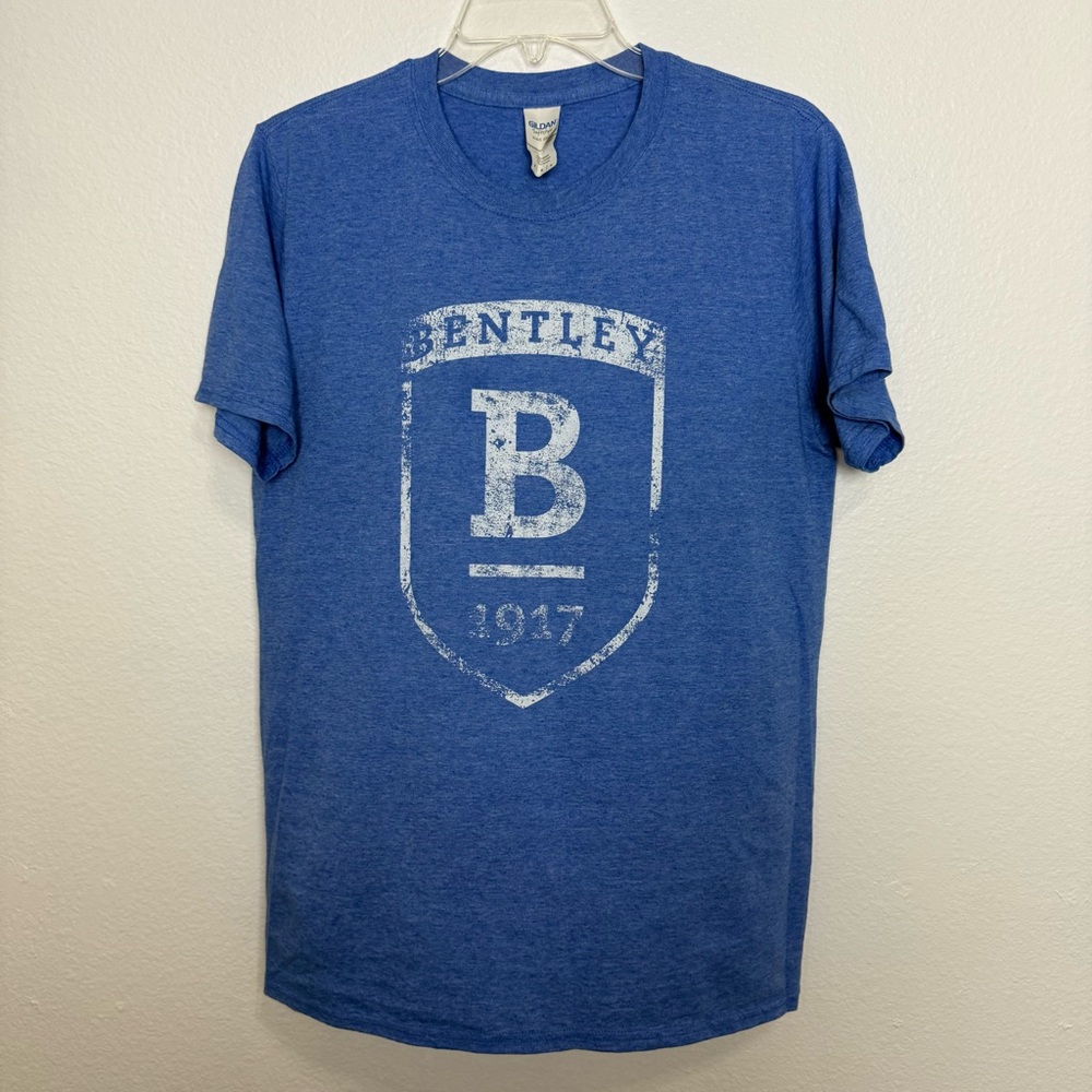 NEW Gildan Bentley University Blue Crewneck T-Shirt Short Sleeve Cotton
